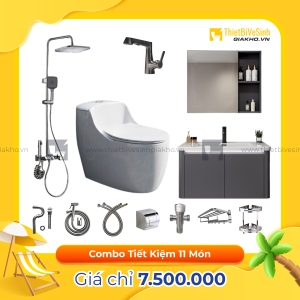 Combo Trọn Bộ Thiết Bị Phòng Tắm 11 Món Tiết Kiệm CBPT0043