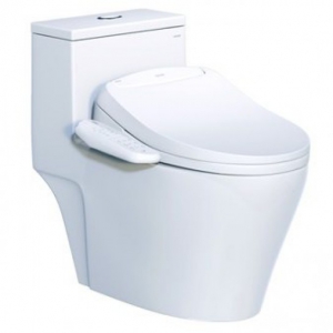 Bồn Cầu 1 Khối Nắp Điện Tử Thông Minh Caesar CD1356/TAF400H