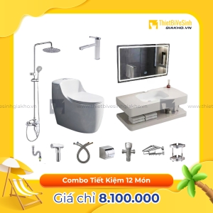 Combo Trọn Bộ Thiết Bị Phòng Tắm Sạch 12 Món Tiết Kiệm CBPT0035