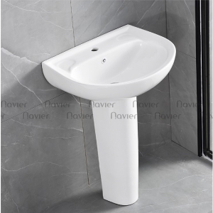 Chậu rửa mặt Treo Tường Chân Dài Navier NV-349