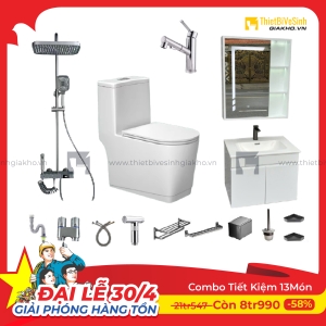 Combo Trọn Bộ Thiết Bị Phòng Tắm 13 Món Tiết Kiệm Navier CBPT0026