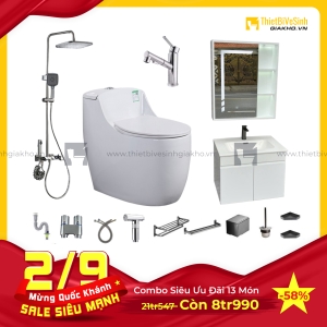 Combo Trọn Bộ Thiết Bị Phòng Tắm 13 Món Tiết Kiệm Navier CBPT0026
