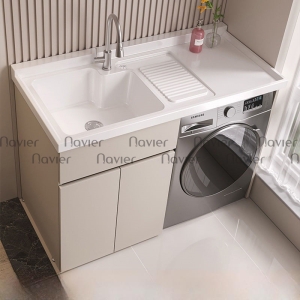 Tủ Chậu Lavabo Máy Giặt Cao Cấp Navier NV-1857
