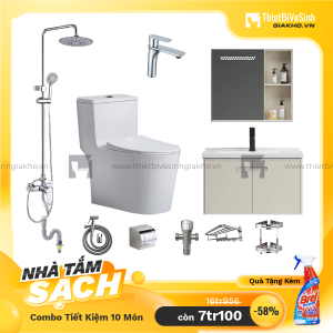 Combo Trọn Bộ Thiết Bị Phòng Tắm 10 Món Tiết Kiệm QT10MTK31