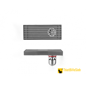 Phễu Thoát Sàn Màu Xám Chui Lệch Inox 304 Cao Cấp Navier NV-332LX820