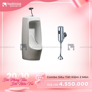 Combo Bồn Tiểu Van Xả Cảm Ứng Siêu Tiết Kiệm Navier CBT03