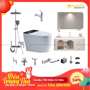 Combo Trọn Bộ Thiết Bị Phòng Tắm 12 Món Cao Cấp Navier CBPT0029