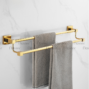 Thanh Vắt Khăn Inox 304 Mạ Vàng Navier NV-72