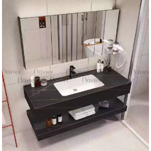 Bộ Bàn Đá Lavabo Âm Tràn Viền Chống Trầy Navier NV-CB1310DTV