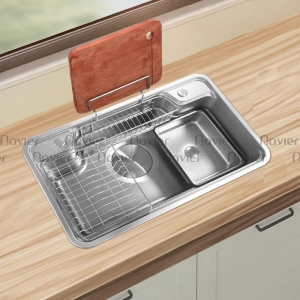 Chậu Rửa Chén 1 Ngăn Bán Nguyệt Inox 304 Navier NV-7848BN304