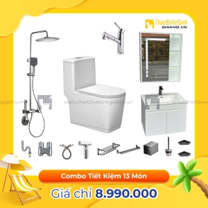 Combo Trọn Bộ Thiết Bị Phòng Tắm 13 Món Tiết Kiệm Navier CBPT0026