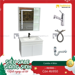 Combo Bộ Tủ Chậu Lavabo Siêu Tiết Kiệm Cao Cấp Navier CBTL07