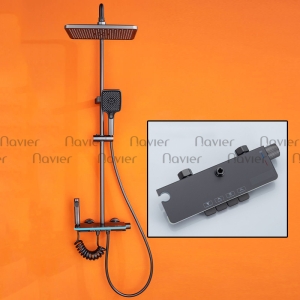 Siêu Sale Thanh Lý Sen Cây Tắm Đứng Nóng Lạnh Dạng Phím Đàn Có Led Hiển Thị Nhiệt Độ Navier NV-874