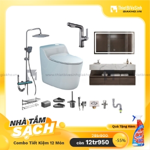 Combo Trọn Bộ Thiết Bị Phòng Tắm 12 Món Tiết Kiệm Navier CBPT0030