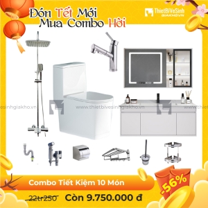 Combo Trọn Bộ Thiết Bị Phòng Tắm Tiết Kiệm Navier CBPT0074