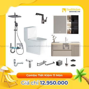 Combo Trọn Bộ Thiết Bị Phòng Tắm 11 Món Tiết Kiệm Navier CBPT0078