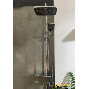 Sen cây Tắm Nóng Lạnh Phím Đàn Đồng Thau Mạ Crom Cao Cấp Navier NV-848CR