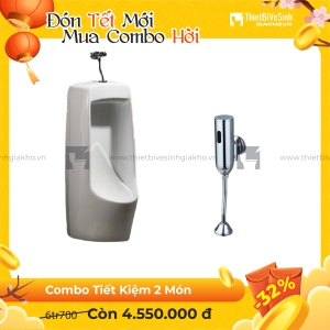 Combo Bồn Tiểu Van Xả Cảm Ứng Siêu Tiết Kiệm Navier CBT03