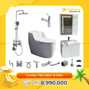 Combo Trọn Bộ Thiết Bị Phòng Tắm 13 Món Tiết Kiệm Navier CBPT0026