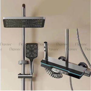 Siêu Sale Thanh Lý Sen Cây Tắm Nóng Lạnh Đồng Thau Phím Đàn Navier NV-CS49