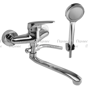 Bộ Vòi Sen Bồn Tắm Nóng Lạnh Đồng Thau Mạ Crom Navier NV-672