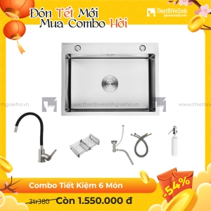 Combo Chậu Chén Siêu Tiết Kiệm 4 Món Navier CBF04