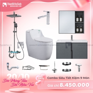 Combo Trọn Bộ Thiết Bị Phòng Tắm Tiết Kiệm Navier CBPT0075
