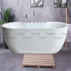 Bồn Tắm Nằm Oval Kèm Vòi  Cao Cấp NV-1507