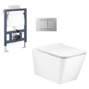 Bồn Cầu Treo Tường Nắp Đóng Êm Simply Modish Thoát Ngang Chính Hãng Cotto SC197627(T)