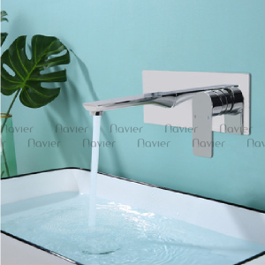 Vòi Lavabo Nóng Lạnh Đồng Thau Âm Tường Navier NV-254
