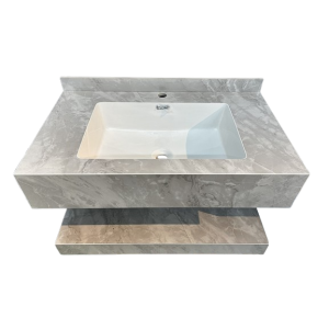  Bàn Đá Granite 2 Tầng  Chống Xước Chậu Lavabo Âm Tràn Viền Cao Cấp Navier NV-1310XBTV