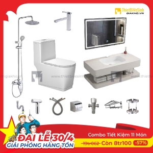 Combo Trọn Bộ Thiết Bị Phòng Tắm Sạch 12 Món Tiết Kiệm CBPT0035