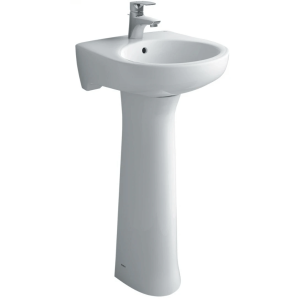 Chậu Lavabo Treo Tường Kèm Chân Dài Inax L-284V/L-284VD 