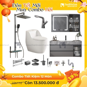 Combo Trọn Bộ Thiết Bị Phòng Tắm 12 Món Tiết Kiệm Navier CBPT0033