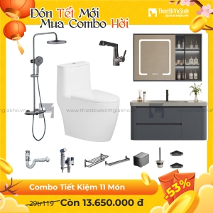 Combo Trọn Bộ Thiết Bị Phòng Tắm 11 Món Tiết Kiệm Navier CBPT0083