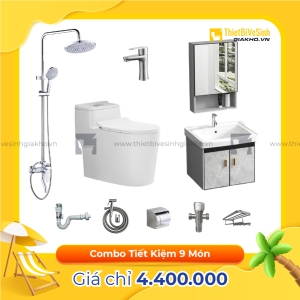 Combo Trọn Bộ Thiết Bị Phòng Tắm 9 Món Tiết Kiệm Navier CBPT007