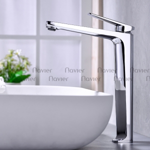 Vòi Lavabo Nóng Lạnh Đồng Thau Mạ Crome Cao Cấp Navier NV-727CR30 (30cm)