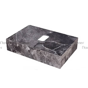 Bàn Đá Lavabo 1 Tầng Đen Vân Mây Cao Cấp Navier NV-509DB