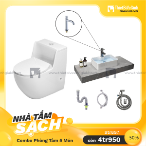Combo Thiết Bị Phòng Tắm Tắm 5 Món Siêu Ưu Đãi Navier CL5MTK08