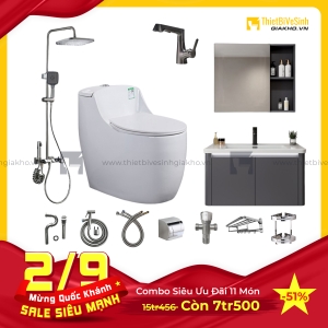Combo Trọn Bộ Thiết Bị Phòng Tắm 11 Món Tiết Kiệm CBPT0043