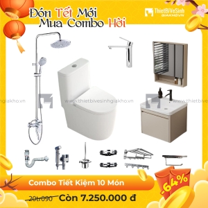 Combo Trọn Bộ Thiết Bị Phòng Tắm 10 Món Tiết Kiệm Navier CBPT0080
