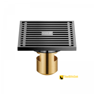 Ga Thoát Sàn Chông Hôi Màu Xám Inox 304 Vuông Cao Cấp Navier NV-331XN