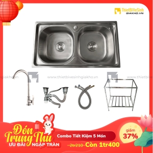 Combo Chân Chậu Chén Siêu Tiết Kiệm Navier CBF07