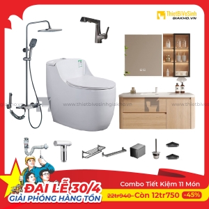 Combo Trọn Bộ Thiết Bị Phòng Tắm 11 Món Tiết Kiệm Navier CBPT0034