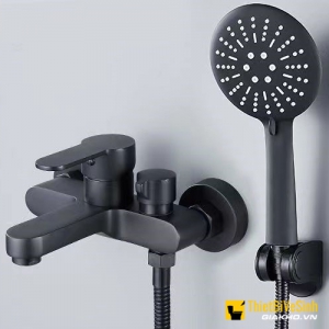 Củ Sen Tắm Nóng Lạnh Đồng Thau Mạ Đen Cao Cấp Navier NV-833D