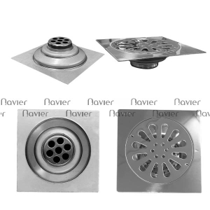Ga Thoát Sàn inox304 Bóng 12x12 Navier NV-112I