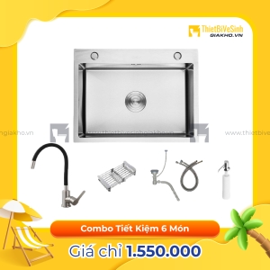 Combo Chậu Chén Siêu Tiết Kiệm 4 Món Navier CBF04
