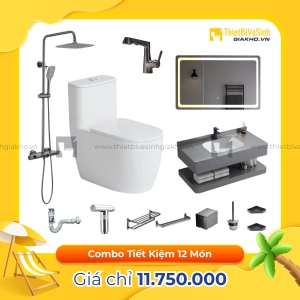 Combo Trọn Bộ Thiết Bị Phòng Tắm 12 Món Tiết Kiệm Navier CBPT0084