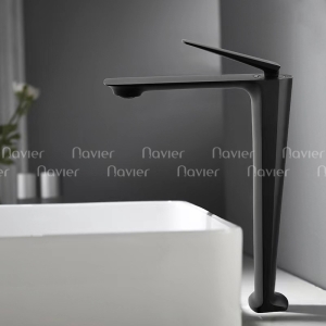 Vòi lavabo nóng lạnh đồng thau mạ Crom sơn tĩnh điện cao cấp Navier NV-71930 (30cm)