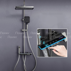 Sen Cây Tắm Đứng Nóng Lạnh Dạng Phím Đàn Có Led Hiển Thị Nhiệt Độ Navier NV-875